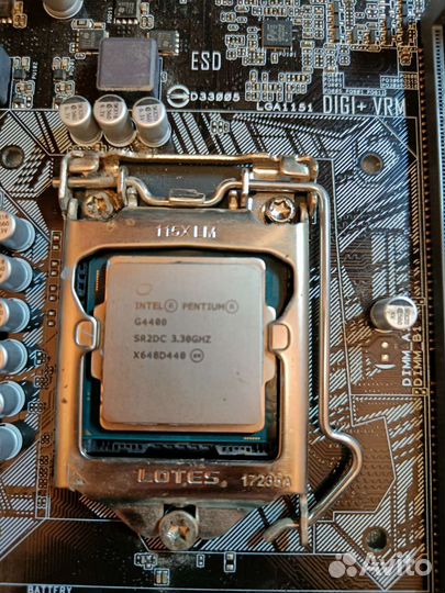 Материнская плата Asus H110M-K(LGA1151) +проц