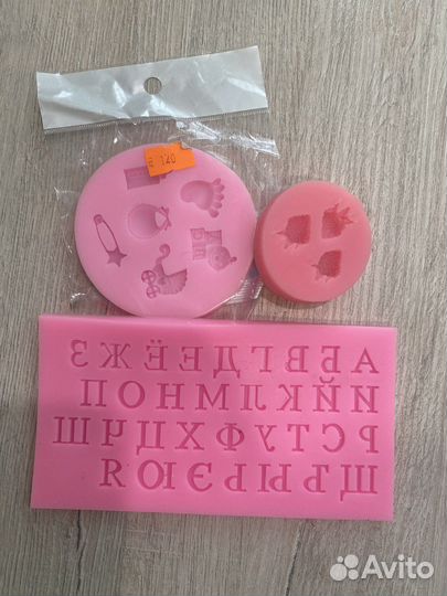 Силиконовые формы для мастики, полимерной глины