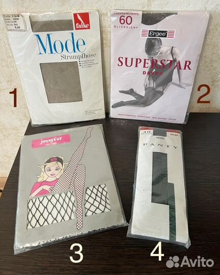 Новые чулки/колготы, винтаж