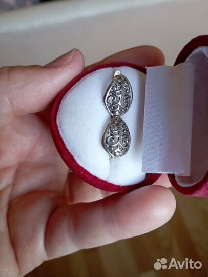 Серебряные серьги СССР