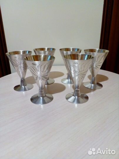 Набор серебряных рюмок СССР