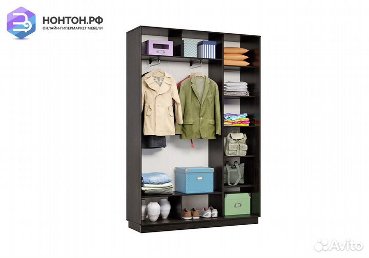 Шкаф-купе двухдверный Саргас венге