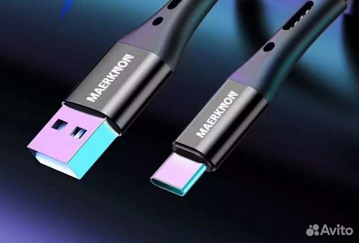Кабель USB Type-C для быстрой зарядки телефонов, 5