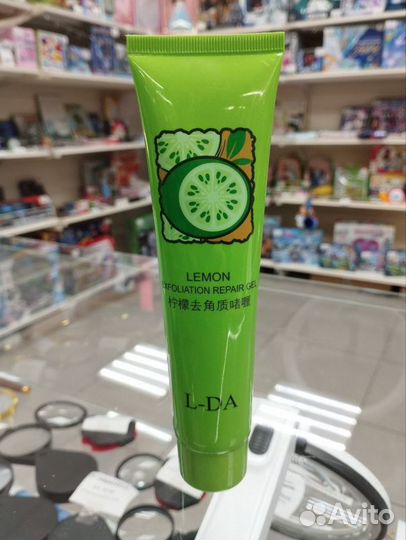 Пилинг-скатка для лица, с лимоном