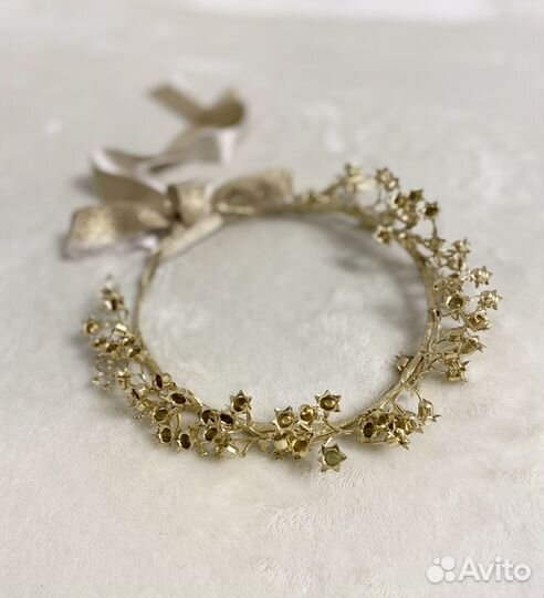 Золотой венок ободок