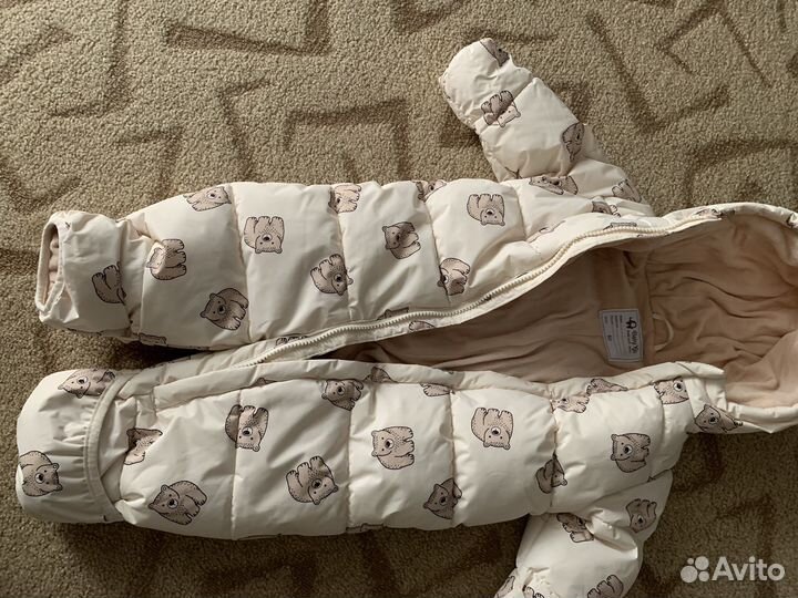 Детский зимний комбинезон на девочку размер 80