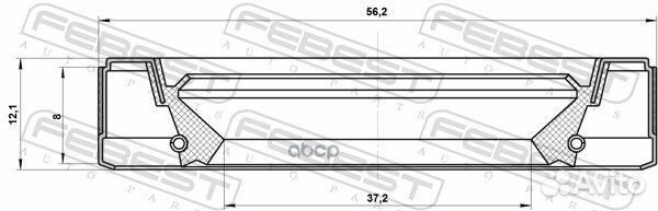 Сальник полуоси перед прав/лев 95GEY-395608