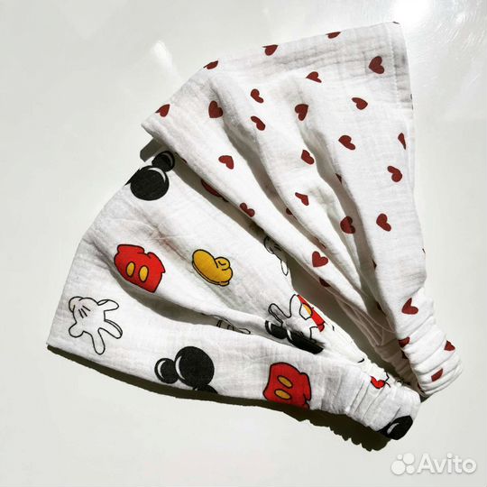 Косынка из муслина на резинке