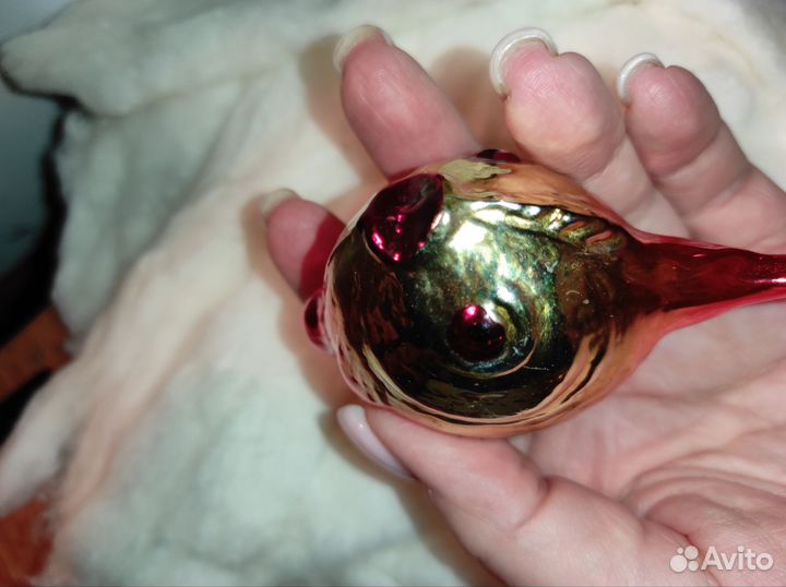 Рыбка ёлочная игрушка СССР