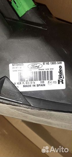 Фара правая Форд Ка