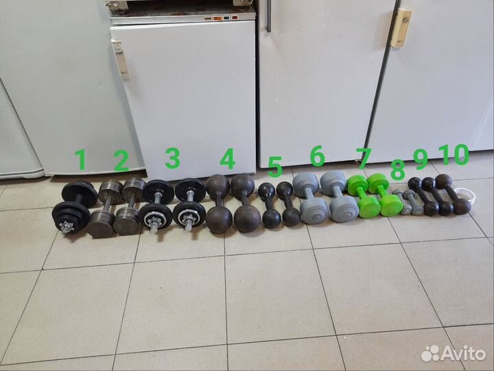 Гантели по 1к,2г 3 кг,4кгпо 6кг,8кг,10кг12кг,16кг