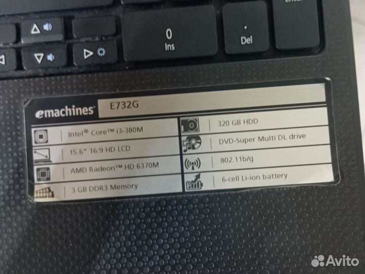 Ноутбук emachines e732g