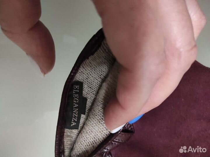 Перчатки кожаные