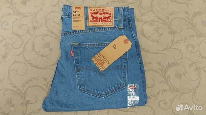 Джинсы мужские Levis 511 W36 Made in Pakistan