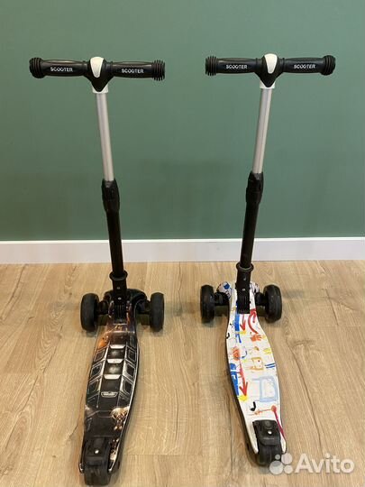 Самокат трехколесный складной Moby kids ART