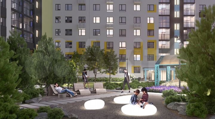 2-к. квартира, 64 м², 2/13 эт.