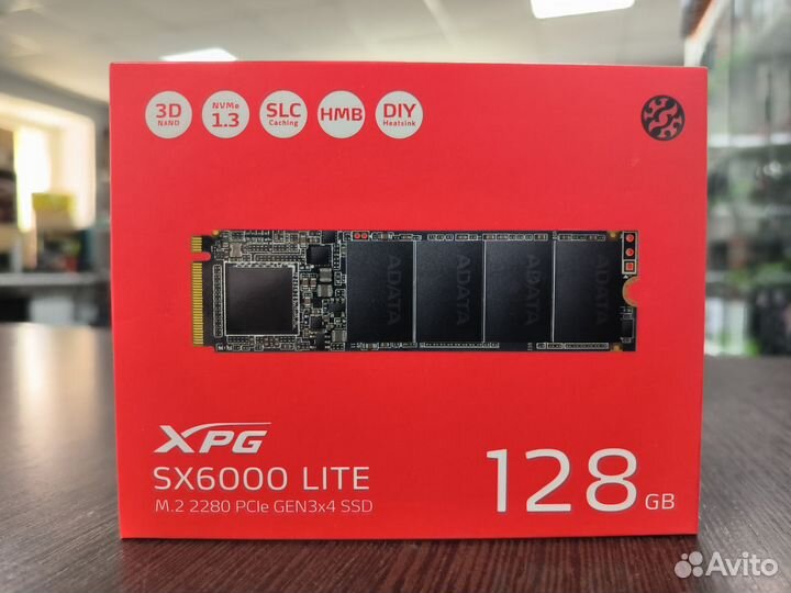 SSD Накопитель XPG SX6000 Lite 128Gb M. 2