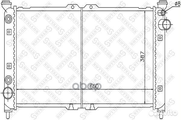 10-25836-SX радиатор системы охлаждения АКПП M