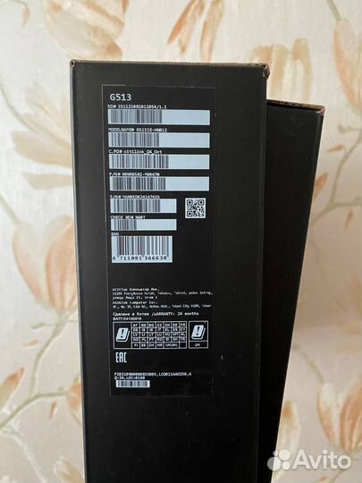 ROG Strix G15 G513IE-HN012, озу 16гб, SSD 1,5 Тб