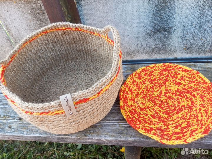 Корзина из джута
