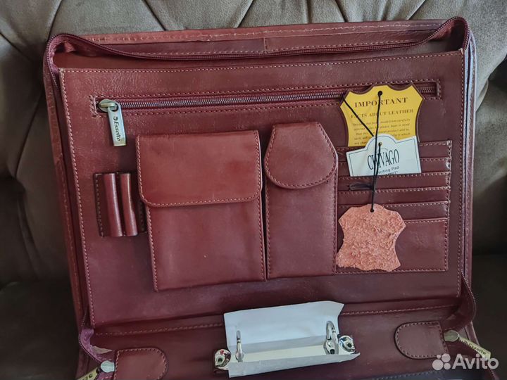 Кожаная папка для документов chivago esselte