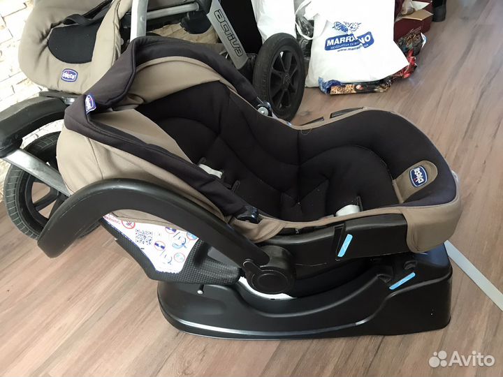 Детские коляски 3 в 1 бу трансформер Chicco