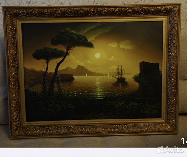 Картина маслом на холсте большая пейзаж