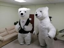Белый медведь новый,2м 60 см.Полный комплект