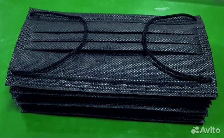 Одноразовые маски черные