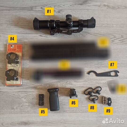 Прицел, рукоятка, кейс