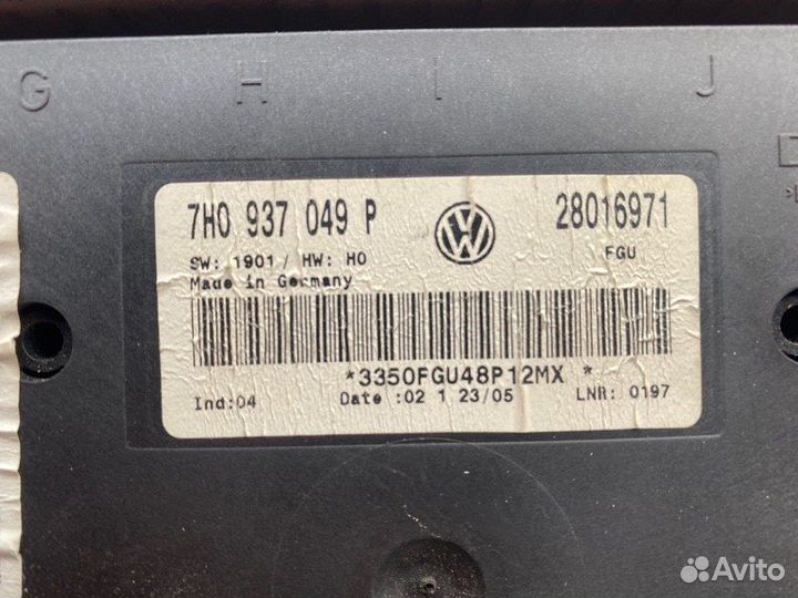 Блок комфорта Vw Transporter T5 AXE 2005