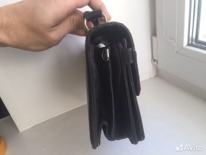 Барсетка кожаная мужская