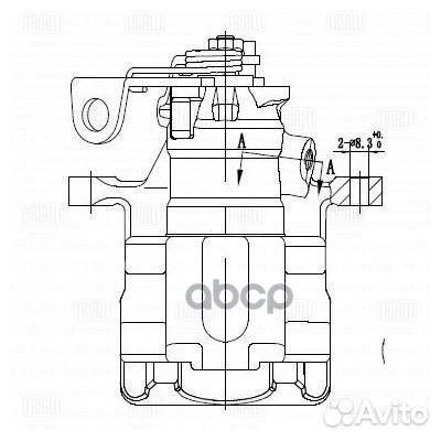 Суппорт тормозной зад лев CF182011 Trialli