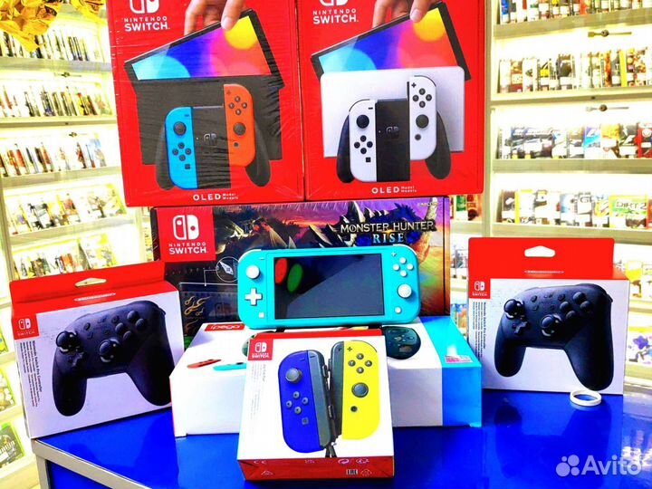 Новая Nintendo switch Oled hwfly прошивка+ игры