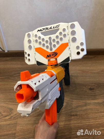 Бластер нерф Nerf с обвесами