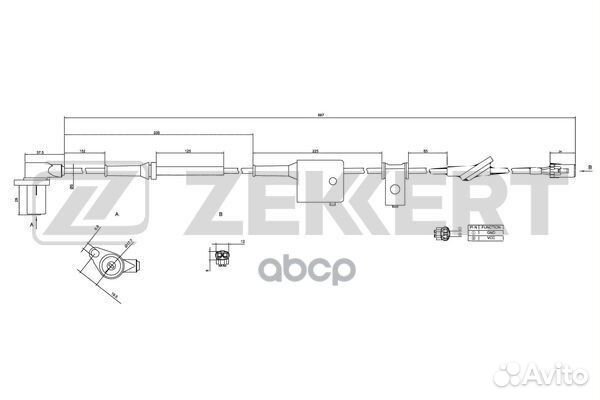 Датчик ABS передн. прав. Hyundai Santa Fe 01- s