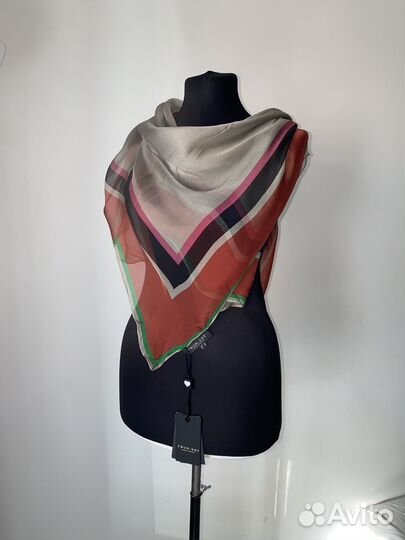 Новый Twin set шарф платок палантин шелк