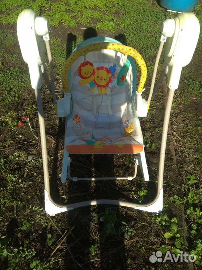 Детские электронные качели fisher price