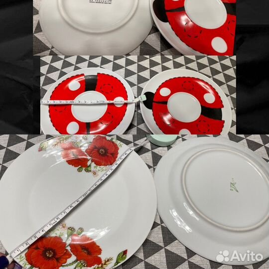 Посуда столовая фарфор, стекло, подсвечники