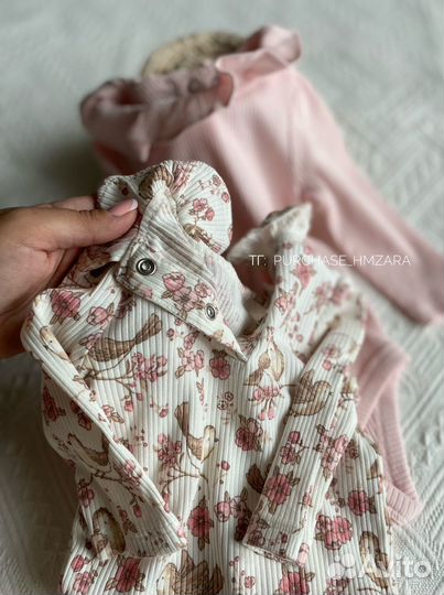 Боди для девочки hm, c&a 62