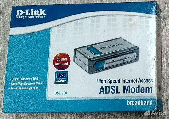 Модем D-link DSL-200