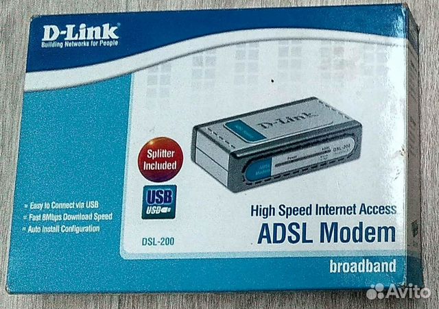 Модем D-link DSL-200