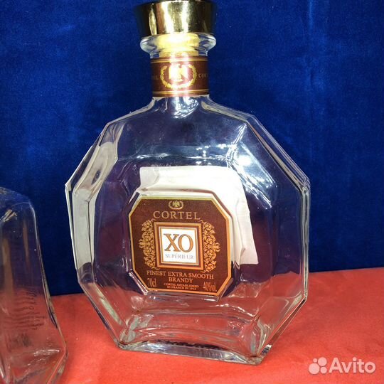 Пустая Бутылка штоф коньячная 0,5 стеклянная