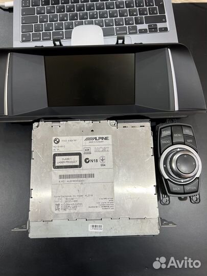 Монитор с головой и джойстиком BMW F10 рестайлинг