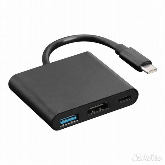 USB 3.1 Type C to Hdmi 4K конвертер +USB HUB