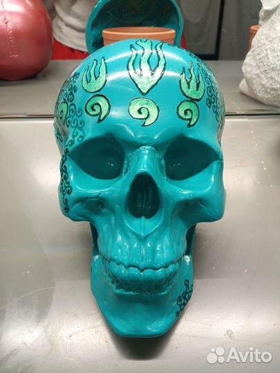 Гипсовый череп для интерьера, маска