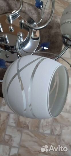 Комплект люстра и бра