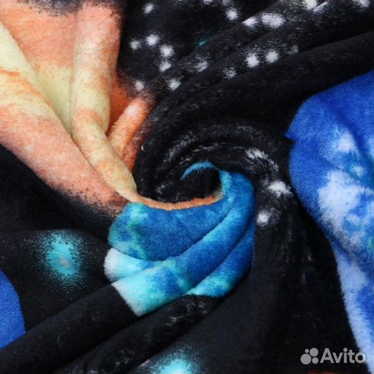 Плед 180х200см, велсофт, 280г/м, 100 полиэстер