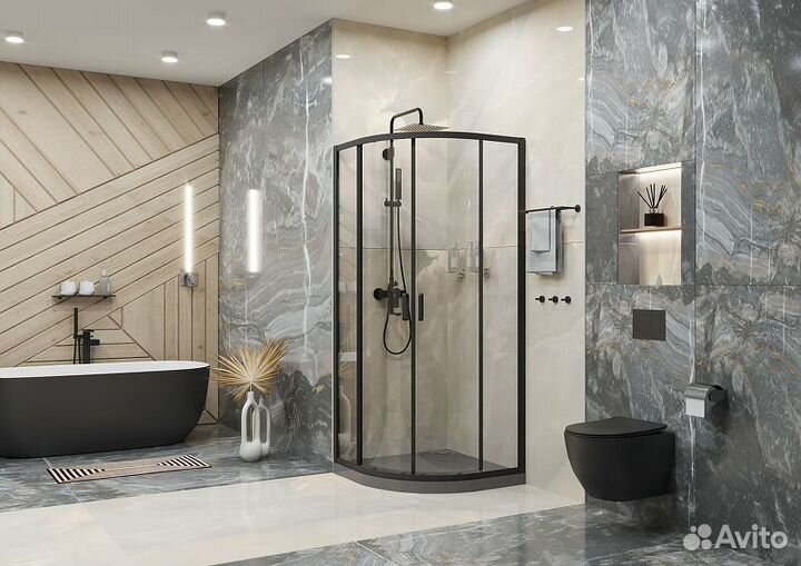 Душ. уголок Ambassador 98x98,5 Черный 14011205