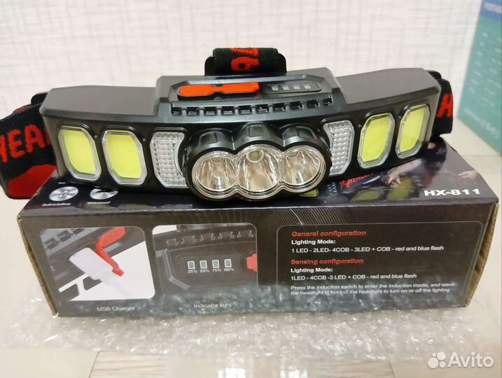 Налобный фонарик светильник универсальный